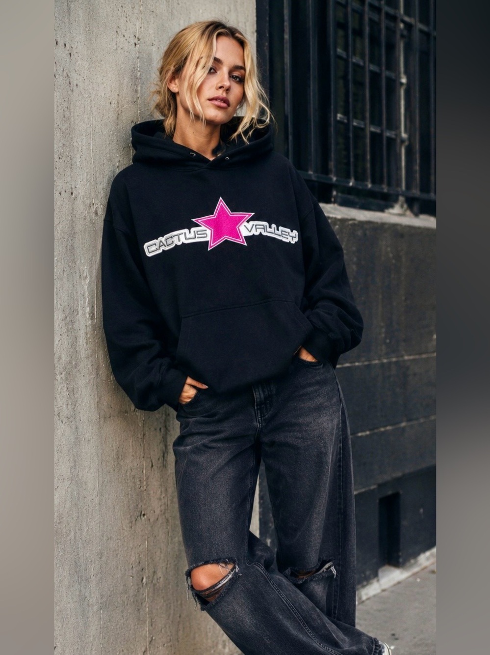 AZVA Studios Cactus Valley Premium Hoodie – Women’s XL 100% Cotton